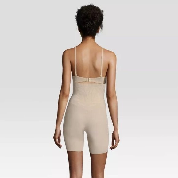 NWT Maidenform Self Expressions Lyrca Fit Sense High-Waist Thigh Slimmer sz S - Picture 2 of 5